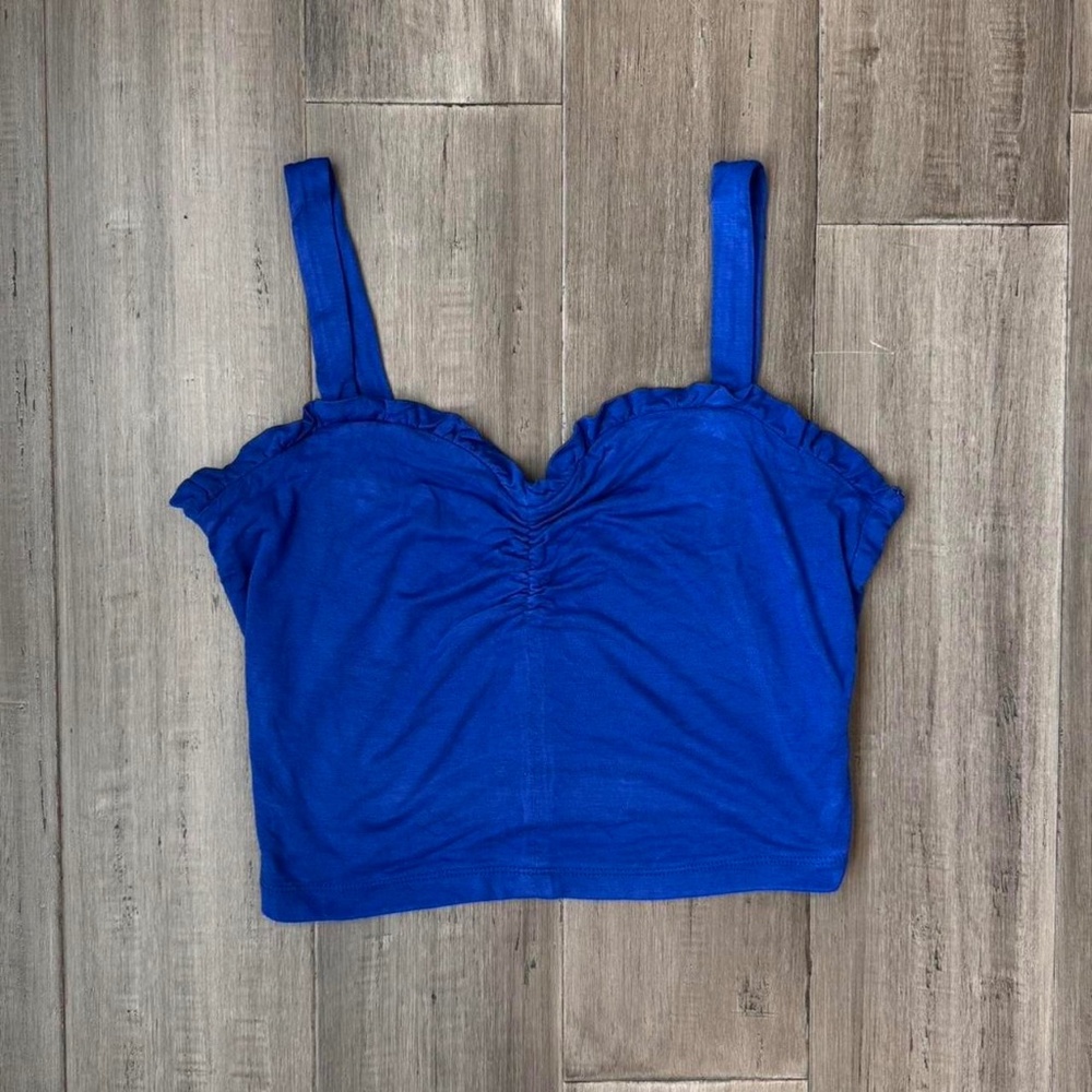 Lush Royal Blue Crop Top